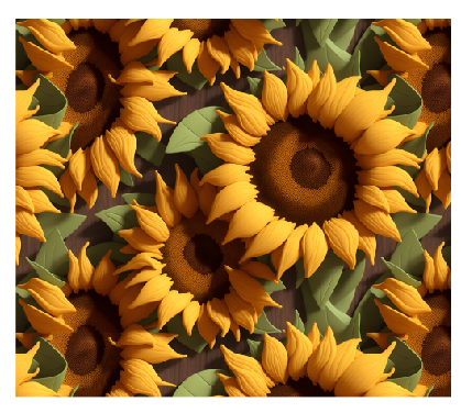 3D Sunflowers Full Color Skinny Tumbler Wrap
