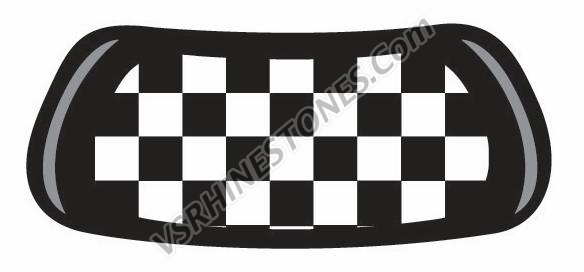 Checker Flag Eye Blacks (set of 2)