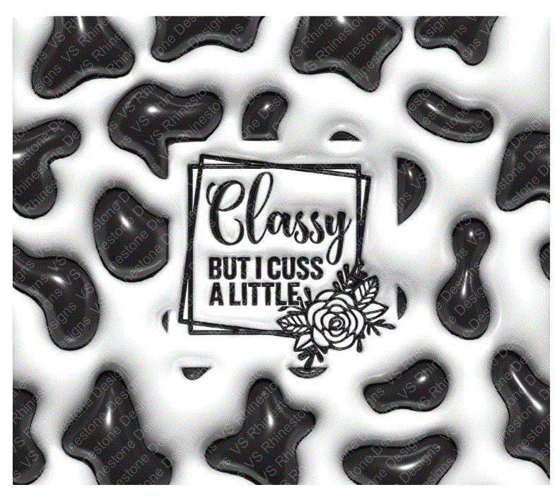 Puff Class Cow Print Full Color Wrap