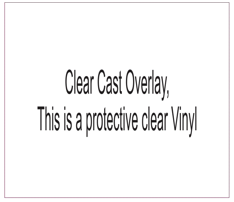 Clear CAST Overlay Skinny Tumbler Wrap