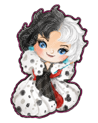Dalmation Lady Queen Decal