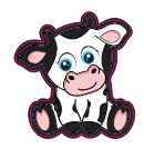 Cute Cow Acrylic Set