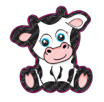 Cute Cow Decal