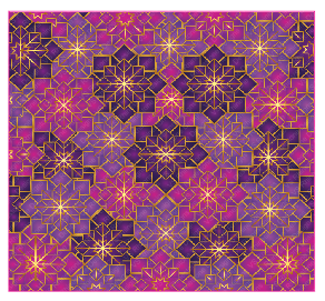 Geometric Purples Full Color Skinny Tumbler Wrap