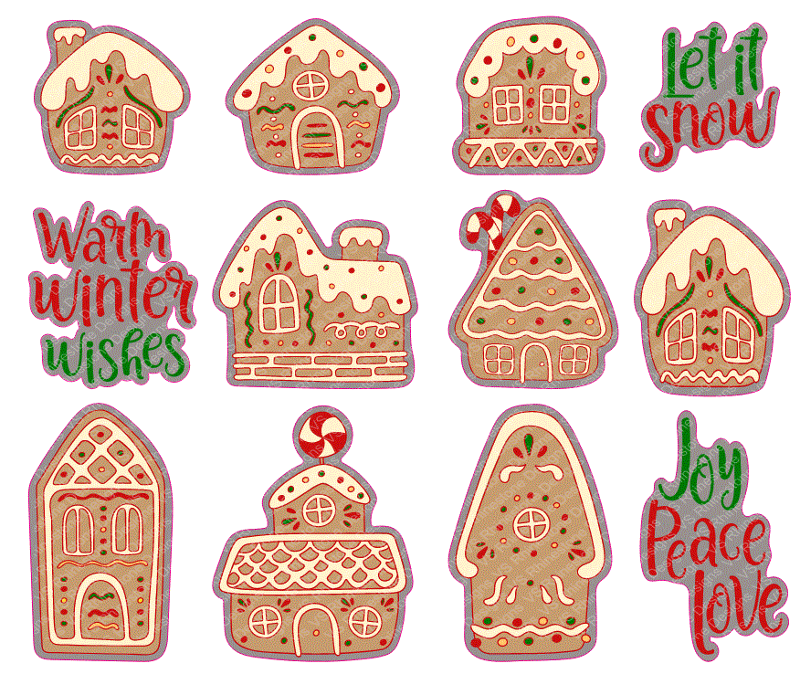 Gingerbread Stickers ASSORTED
