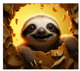 Halloween Sloth Full Color Skinny Tumbler Wrap