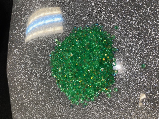 Lime Green AB Transparent NON HOT FIX Swarovski Resin Stone