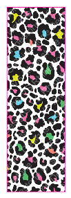 Leopard Multi Colors Clear Cast Pen Wrap