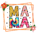 Mama Floral Frame SUBLIMATION PRINT