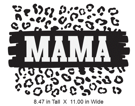 Mama Leopard Print HTV