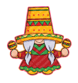 Mexican Gnome Decal