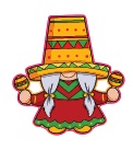 Mexican Gnome Acrylic Set