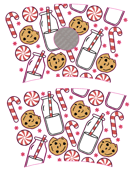 Milk and Cookies Cold Cup Wrap