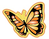 Monarch Butterfly Acrylic Set