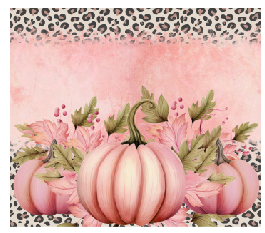 Pink Pumpkin Leopard Full Color Skinny Tumbler Wrap