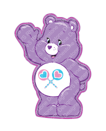 Purple Bear Decal