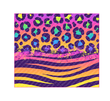 Rainbow Leopard Zebra HOLOGRAPHIC Vinyl Wrap