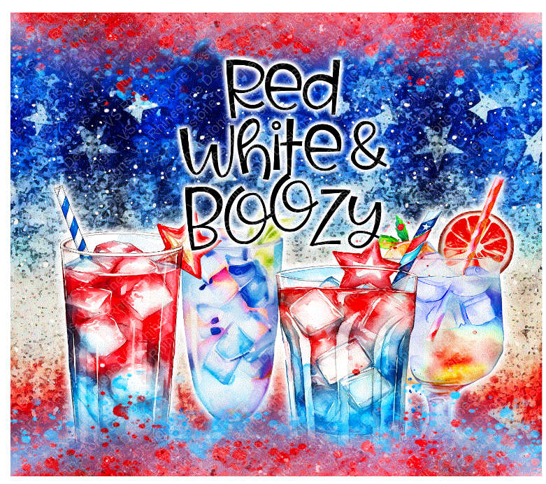 Red White and Boozy Full Color Wrap