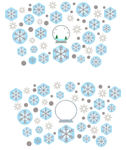 Snowflakes Cold Cup Wrap