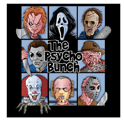 The Psycho Bunch SUBLIMATION PRINT