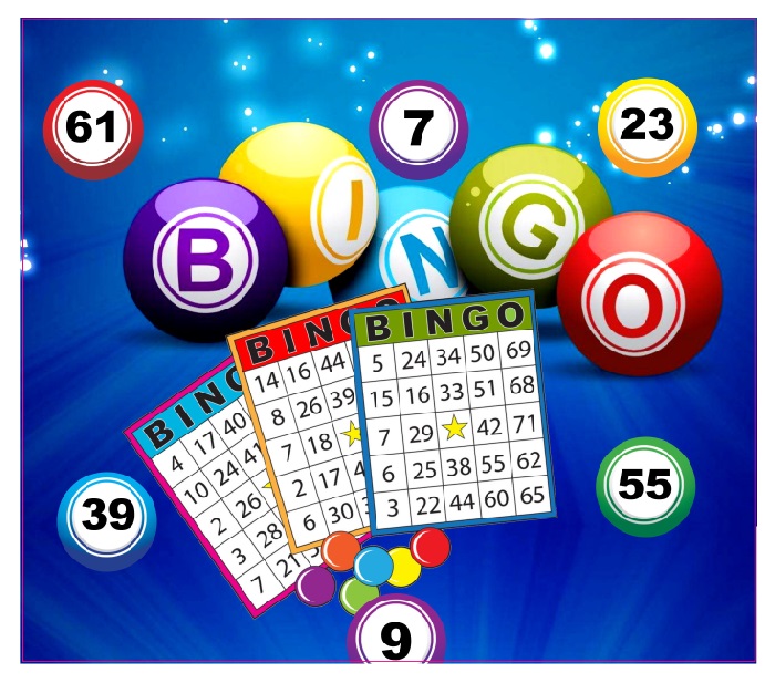 Bingo Balls Full Color Skinny Tumbler Wrap