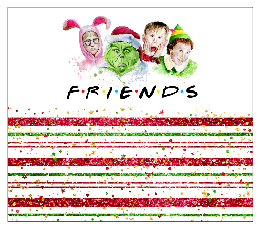 Grouch Friends Color Skinny Tumbler Wrap