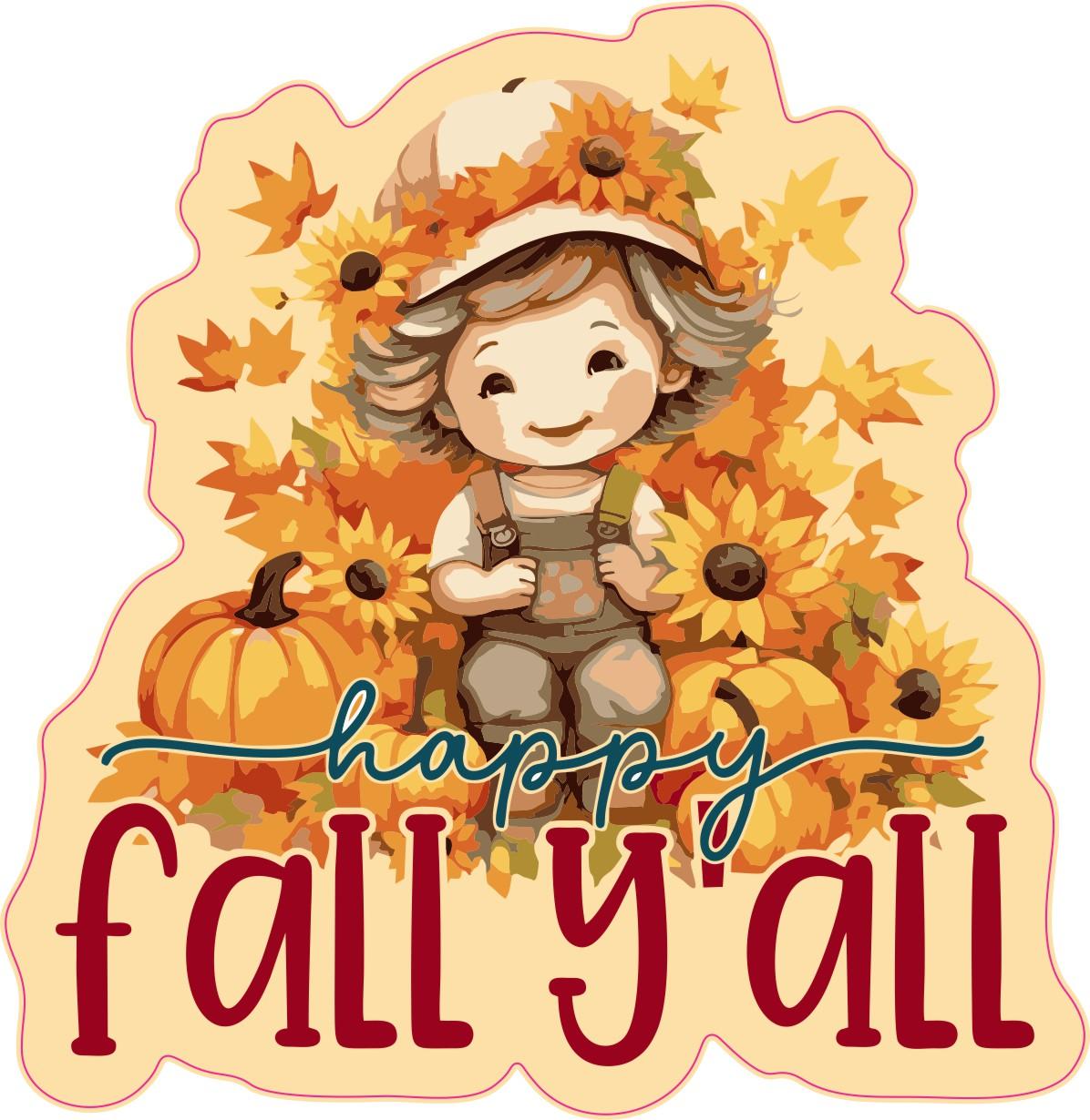 Happy Fall Y'all 16oz Libbey