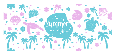 Summer Vibes Sublimation Libbey 16oz