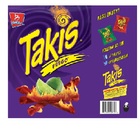 Takis Full Color Skinny Tumbler Wrap